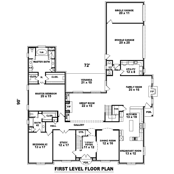 main floor house blueprint