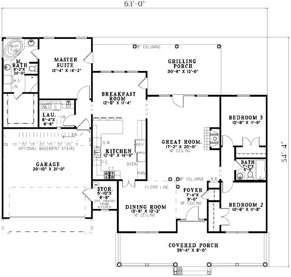 main floor house blueprint
