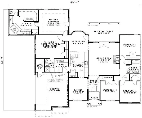 main floor house blueprint