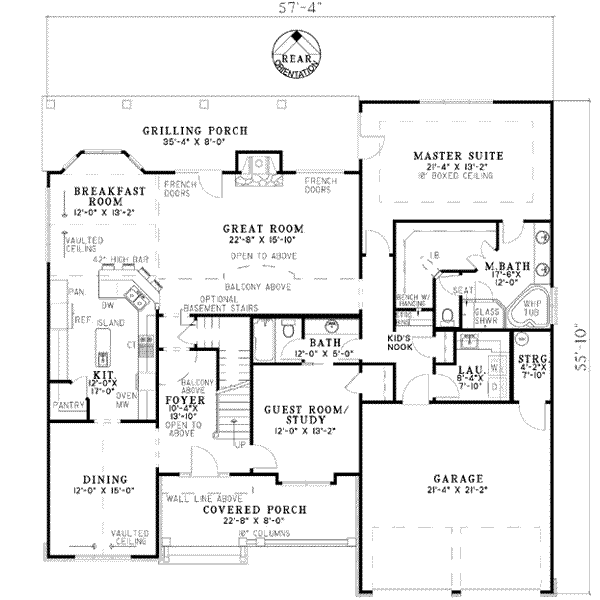 main floor house blueprint