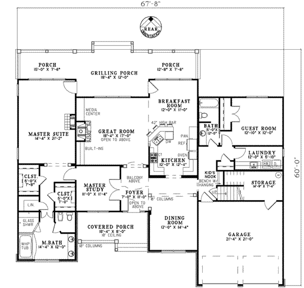 main floor house blueprint
