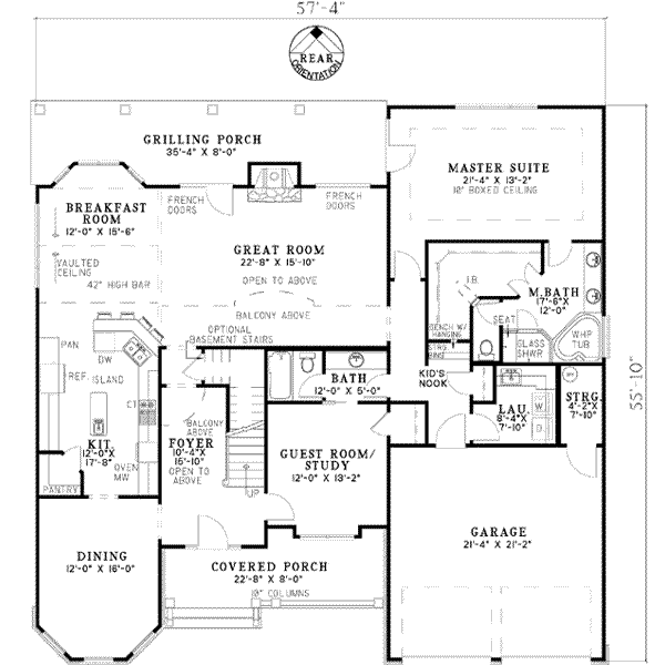 main floor house blueprint