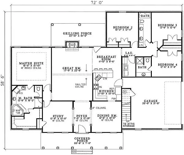 main floor house blueprint