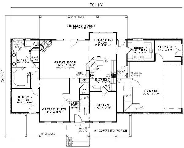 main floor house blueprint