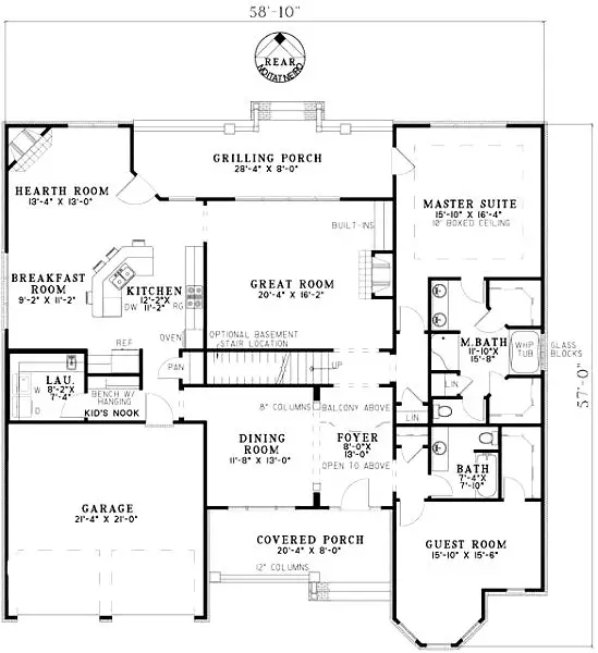 main floor house blueprint
