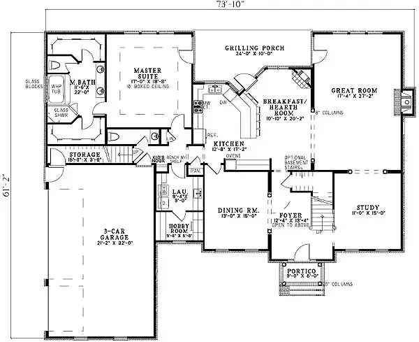 main floor house blueprint