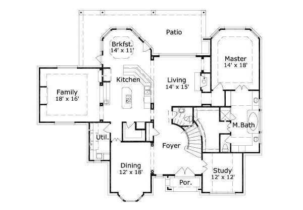 main floor house blueprint