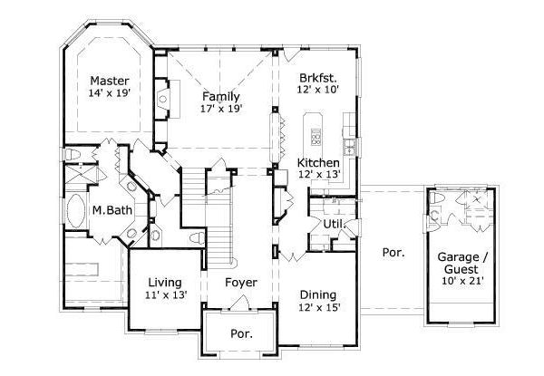 main floor house blueprint