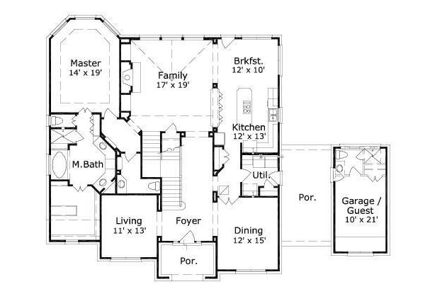main floor house blueprint