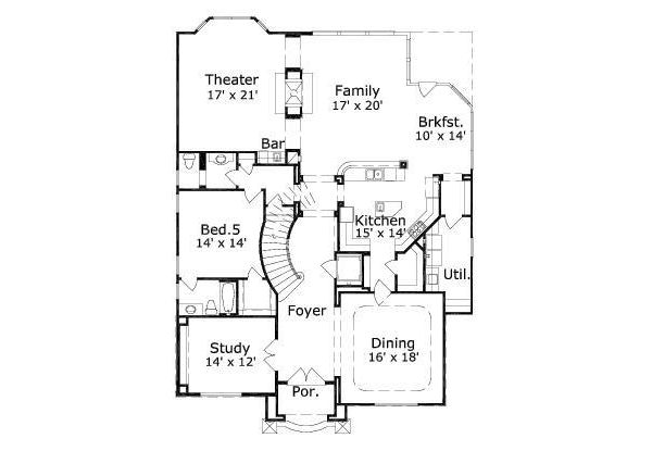 main floor house blueprint