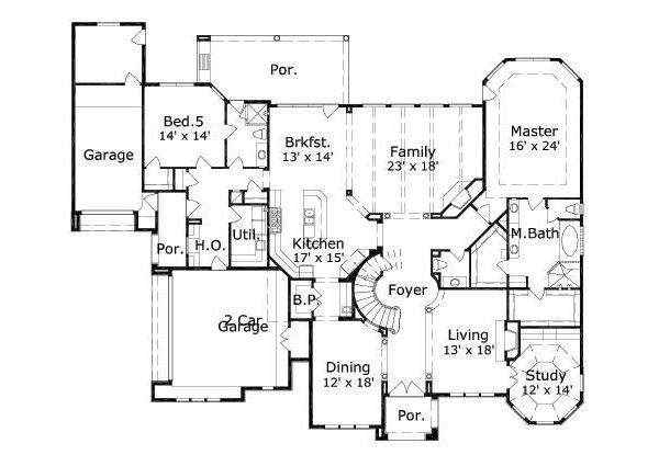 main floor house blueprint