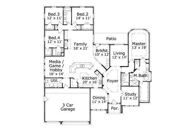 main floor house blueprint