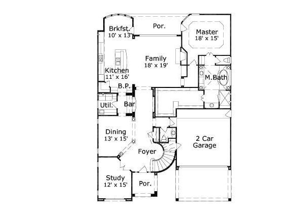 main floor house blueprint