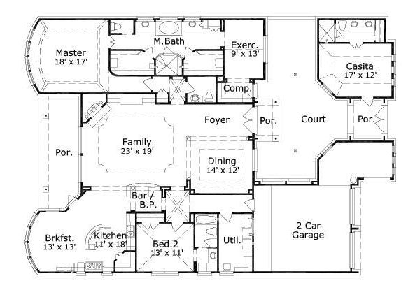main floor house blueprint