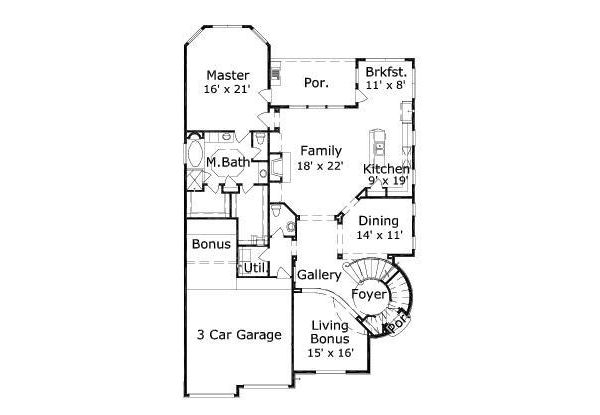 main floor house blueprint