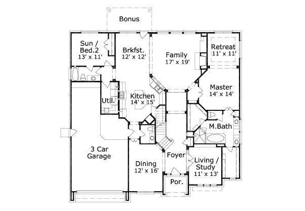 main floor house blueprint