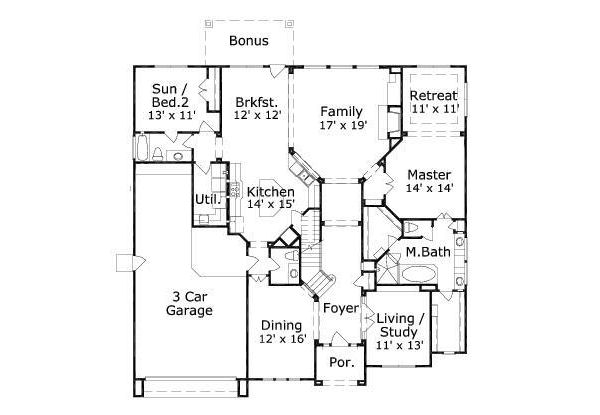 main floor house blueprint