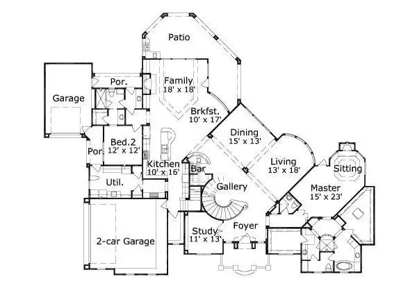 main floor house blueprint