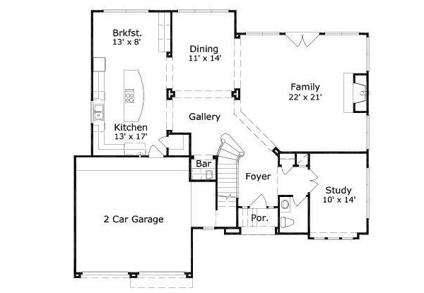 main floor house blueprint
