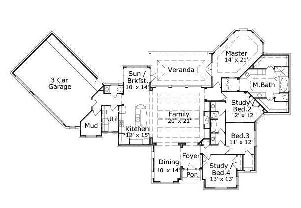 main floor house blueprint