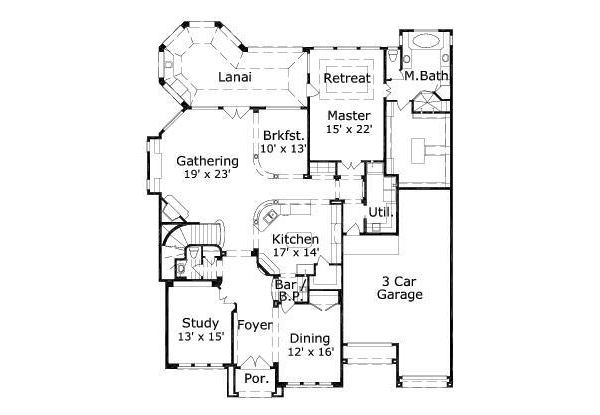 main floor house blueprint