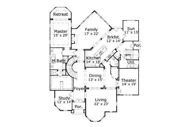 main floor house blueprint