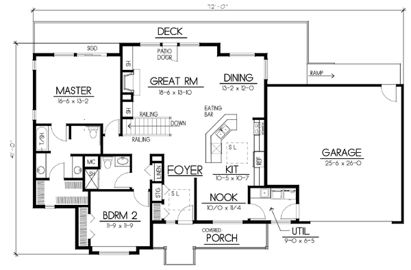 main floor house blueprint