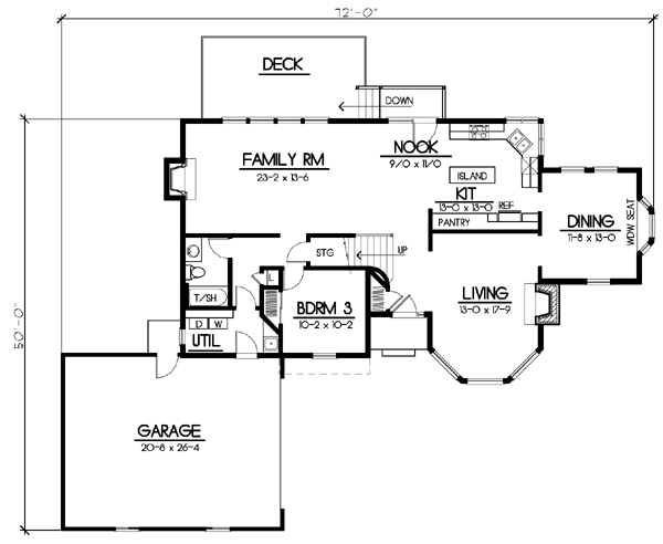 main floor house blueprint