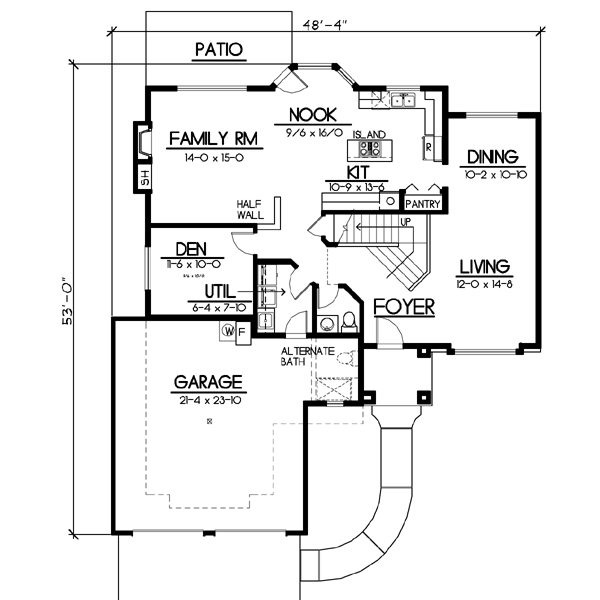 main floor house blueprint