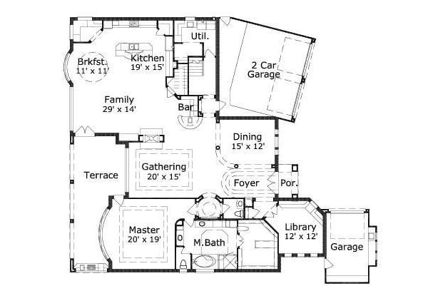 main floor house blueprint