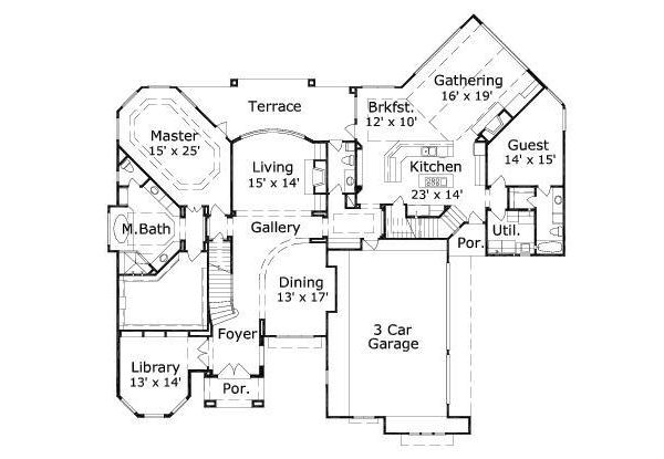 main floor house blueprint