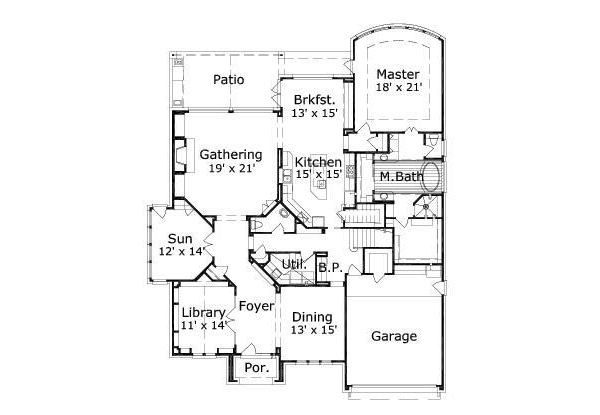 main floor house blueprint