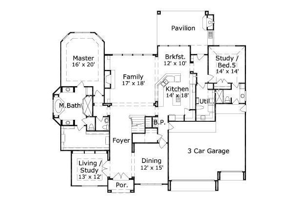 main floor house blueprint