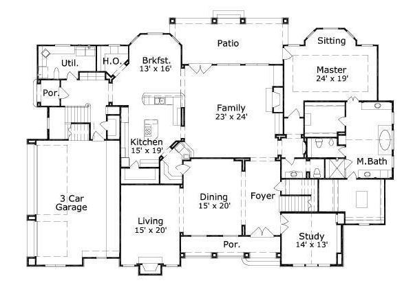 main floor house blueprint