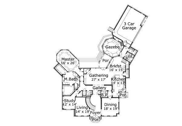 main floor house blueprint