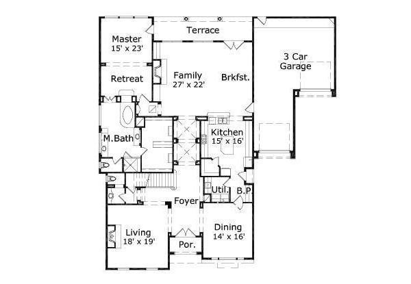 main floor house blueprint