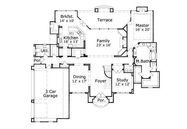 main floor house blueprint