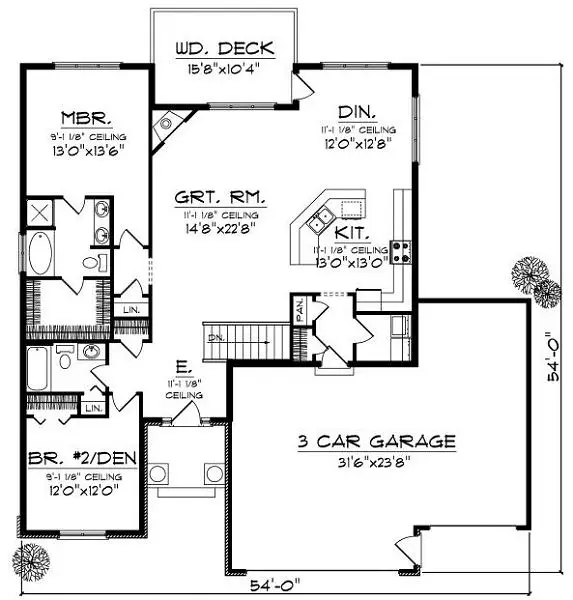 main floor house blueprint