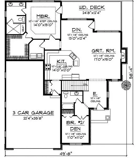 main floor house blueprint