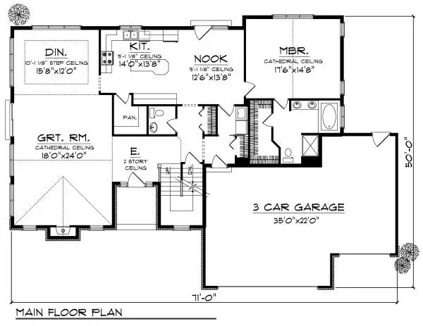 main floor house blueprint