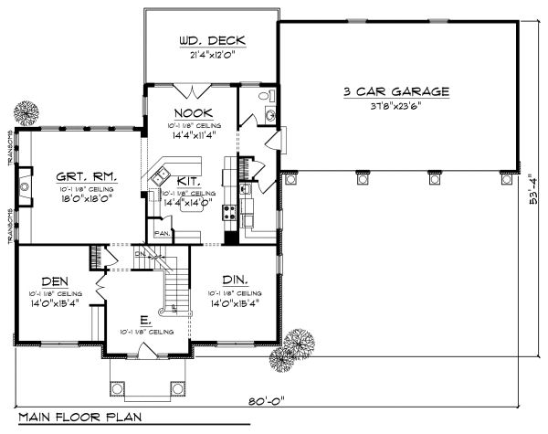 main floor house blueprint