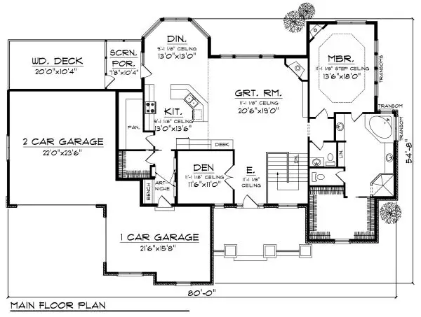 main floor house blueprint