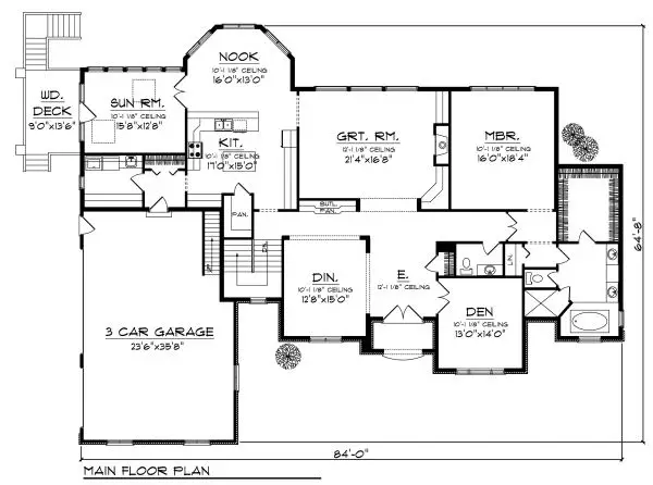 main floor house blueprint