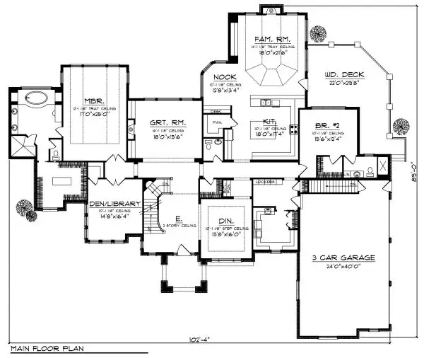 main floor house blueprint
