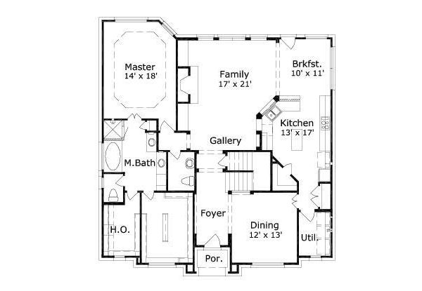 main floor house blueprint