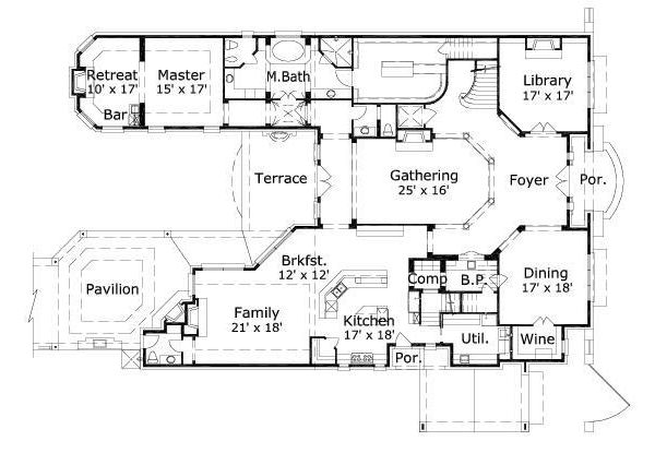 main floor house blueprint