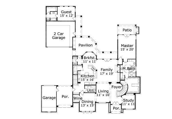 main floor house blueprint