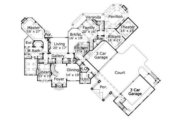 main floor house blueprint