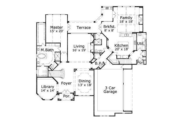 main floor house blueprint