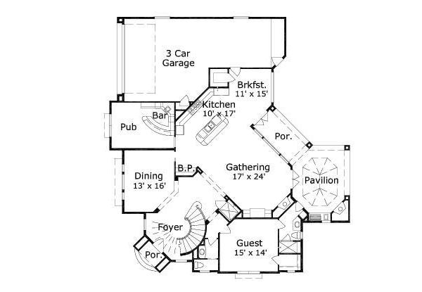 main floor house blueprint